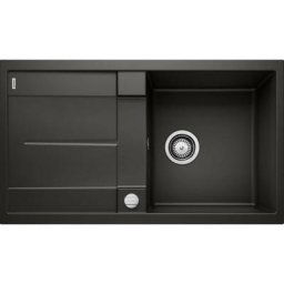 Evier Blanco Metra 5S Silgranit - Noir - Vidage : Automatique
