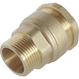 Raccord laiton droit sumo pour tube pe Ø40 mm - Mâle 11/4 - brut