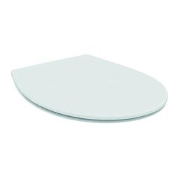 Ideal Standard - Abattant recouvrant ultra-fin urea blanc charnières inox