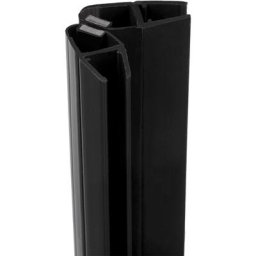 Schulte - Paire de joints magnétiques universels noir 201 cm recoupable, pour porte 5 - 6 - 8 mm