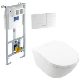 Villeroy&boch - villeroy et boch Pack wc suspendu Subway 3.0 TwistFlush avec bâti Viconnect et