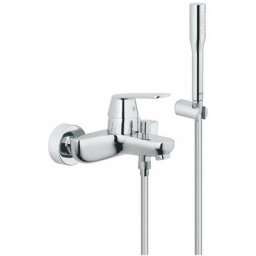 Eurosmart Cosmopolitan Mitigeur monocommande 1/2' bain/douche avec Douchette à main 1 jet, Chrome