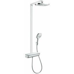 Hansgrohe - Raindance Select e - Set de douche Showerpipe 300 avec thermostat, 2 jets, EcoSmart 9
