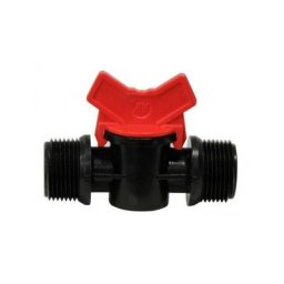 Jardiboutique - mini vanne 3/4 et 3/4 - vanne cannelée Noir