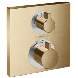 Hansgrohe - Ecostat Square Set de finition pour mitigeur thermostatique encastré avec robinet
