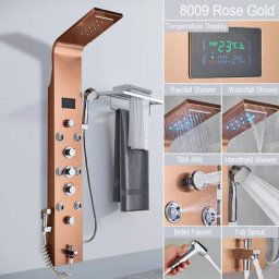 Ouyifan - Colonne de Douche Hydromassante led Panneau de Douche avec Jet Massante spa Panneau de