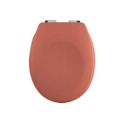 Spirella - Abattant wc Thermo Dur neela Terracotta Mat - Charnières abs Chromé - Terracotta