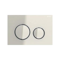 Geberit - sig avec 21 plaque d'actionneur avant df 24,6x16,4cm chrome/gris sable - Chrome/gris sable