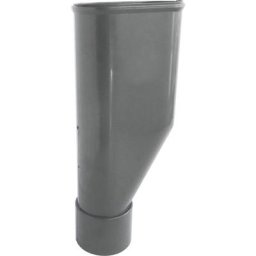 Entonnoir double pour évacuation de machine à laver - Matière abs - Gris