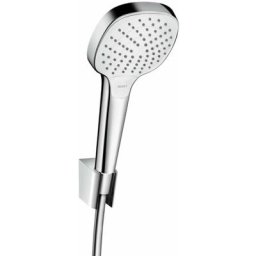 Hansgrohe - Croma Select e - Set de pommeau de douche, 3 jets, support et flexible 1,25 m,