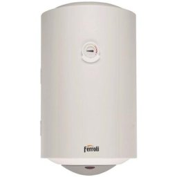 Ferroli - Chauffe-eau électrique vertical mural titano 80 ve bf capacité 80 lt Blanc