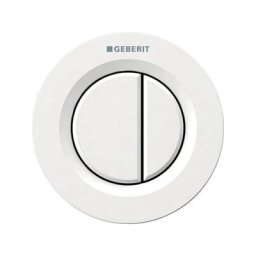 Geberit - Poussoir pneumatique à encastrer double touche blanc 116.042.11.1 - Blanc