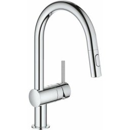Grohe Minta - Mitigeur d’évier avec douchette extractible, chrome 32321002