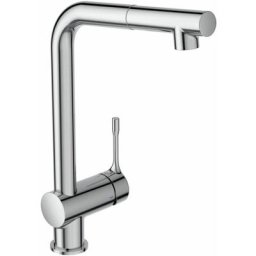 Ideal Standard - Robinet cuisine Ceralook douchette exctractible chrome, sans microfibre, Sans