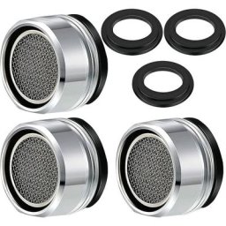 Aérateur de robinet, 3 pièces accessoires de robinet filtre diffuseur crépine de robinet avec joint