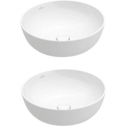 Villeroy et boch Lot de deux vasques rondes à poser Artis, Blanc