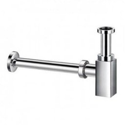 Rue Du Bain - Siphon Lavabo Design Totem Carré - Laiton chromé