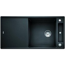 Evier Blanco Axia iii xl 6S Silgranit - Noir - Accessoire : Planche en verre
