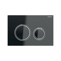 Geberit - sig avec 21 plaque d'actionneur avant df 24,6x16,4cm chrome/lava - Chrome/lave
