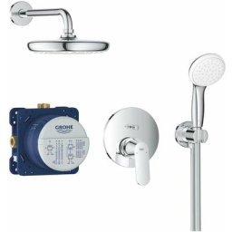 Grohe - Eurosmart Cosmopolitan - Set de douche encastré Tempesta 210, chrom 25219001