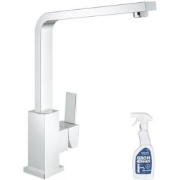 Grohe - Mitigeur cuisine Sail Cube Bec haut Chromé avec nettoyant GrohClean