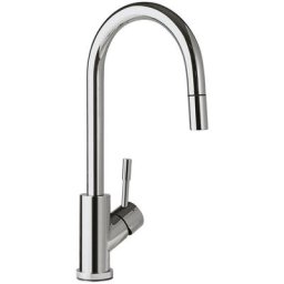 Umbrella Flex Robinetterie de cuisine, en Acier inoxydable, acier inoxydable massif poli