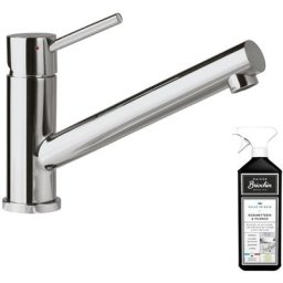 Robinet cuisine villeroy et boch Como, acier massif poli, Avec nettoyant