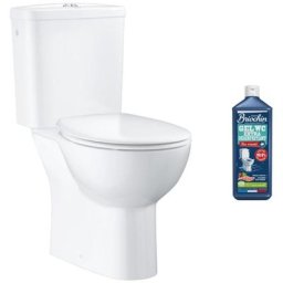 Grohe - wc à poser sans bride Bau Ceramic Quickfix avec abattant frein de chute declipsable, Avec