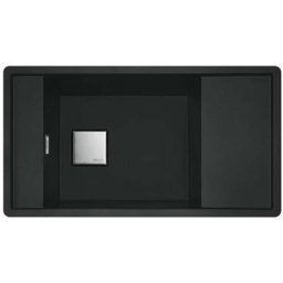 Franke - Fresno - Évier en Fragranite fsg 611-88, 877x495 mm, noir mat 114.0651.012