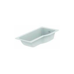 Baignoire bain/douche asymétrique Connect Air - Version droite ou gauche, 170 x 80 - version droite