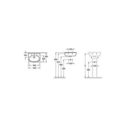 Lavabo VilleroyetBoch O.Novo 450x350 mm, Blanc