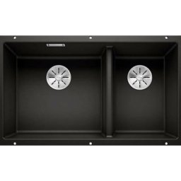 Subline 430/270 - Évier en silgranit, 755x460 mm, noir 525991 - Blanco