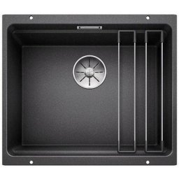 Etagon 500 - Évier en silgranit, 530x460 mm, avec rails, noir 525887 - Blanco