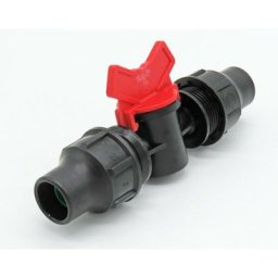 16 mm Mini vanne à raccordements rapides pour tuyau pe-bd Jardiboutique Noir
