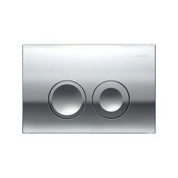 Delta25 - Plaque de déclenchement, chrome brillant 115.125.21.5 - Geberit