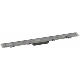 Hansgrohe - RainDrain Rock - Caniveau de douche linéaire 700, carrelable, avec cadre réglable en