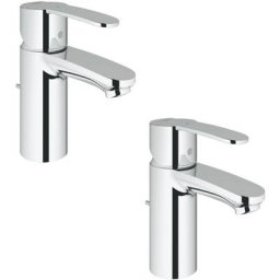 Mitigeur lavabo Wave Cosmopolitan taille s Chromé centré x2 - Grohe