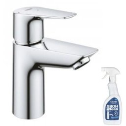 Mitigeur lavabo Grohe Start Edge taille s chromé + Nettoyant robinetterie Grohe Grohe Clean
