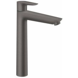 Hansgrohe - Talis e 240 Mitigeur de lavabo noir chromé brossé, avec tirette et vidage (71716340)