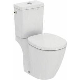 Ideal Standard - Pack wc Connect cube sur pied - abattant recouvrant frein de chute - porcelaine