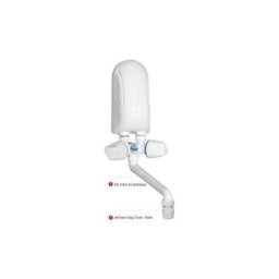 Dafi - Chauffe-eau électrique instantané à main, 3,7 kW, sortie en plastique blanc, noir.
