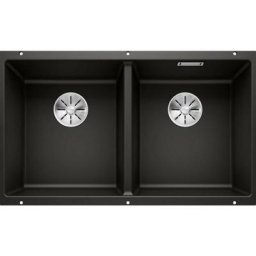 Subline 350/350 - Évier en silgranit, 755x460 mm, noir 525987 - Blanco