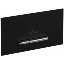 Villeroy&boch - ViConnect - Plaque de déclenchement M300, inox brossé / verre - Glossy Black