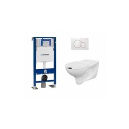 Pack Geberit UP320 + Cuvette pmr + Plaque Sigma Blanc