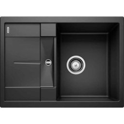 Evier Blanco Metra 45S Compact Silgranit - Noir - Vidage : Automatique
