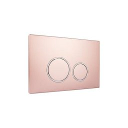 Starbluedisc - doppio panneau de commande pour Réservoir wc geberit up100/up320 chrome/or rose