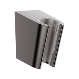 Hansgrohe - Porter s Support mural pour douchette Brushed Black Chrome - Noir brossé
