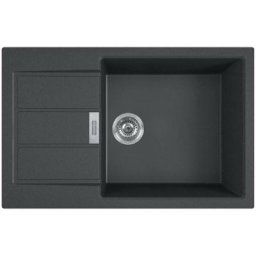 Sirius - 2.0 S2D 611-78 Tectonite® Evier à encastrer avec bac xl Noir - Franke