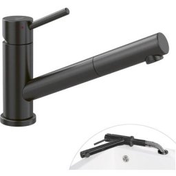 Como Shower Window Robinetterie de cuisine, en Acier inoxydable, Anthracite - Villeroy&boch