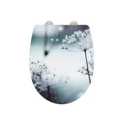 Wenko - Abattant wc Original Polar, abattant wc avec frein de chute easy close, fixation acier inox